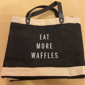 Apolis Petite Market Bag Black with customization